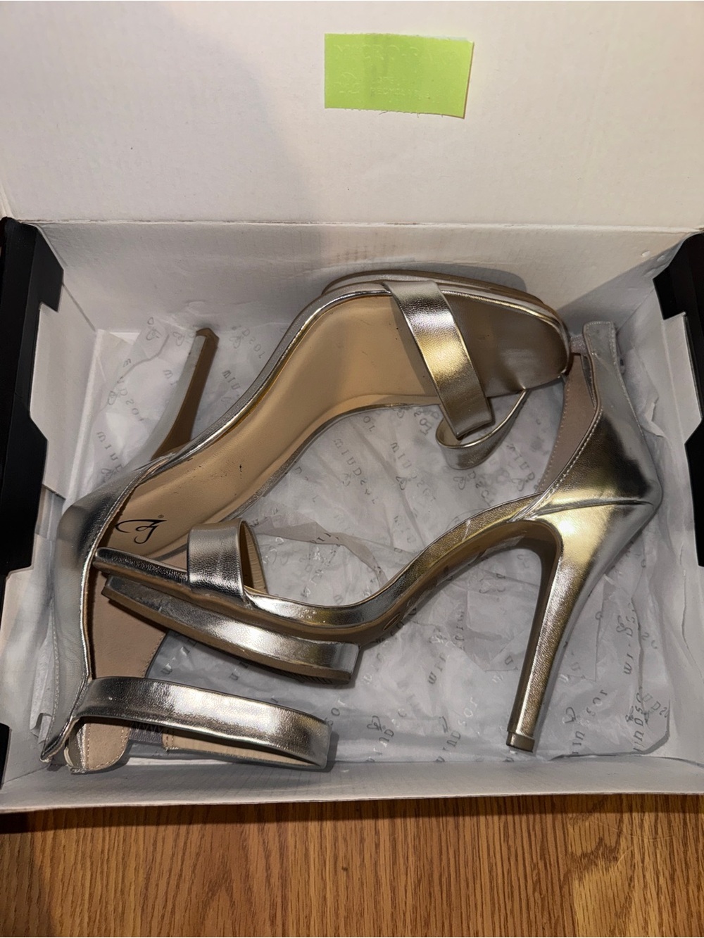 Windsor Metallic Silver Women's Strappy High Heel Sandals